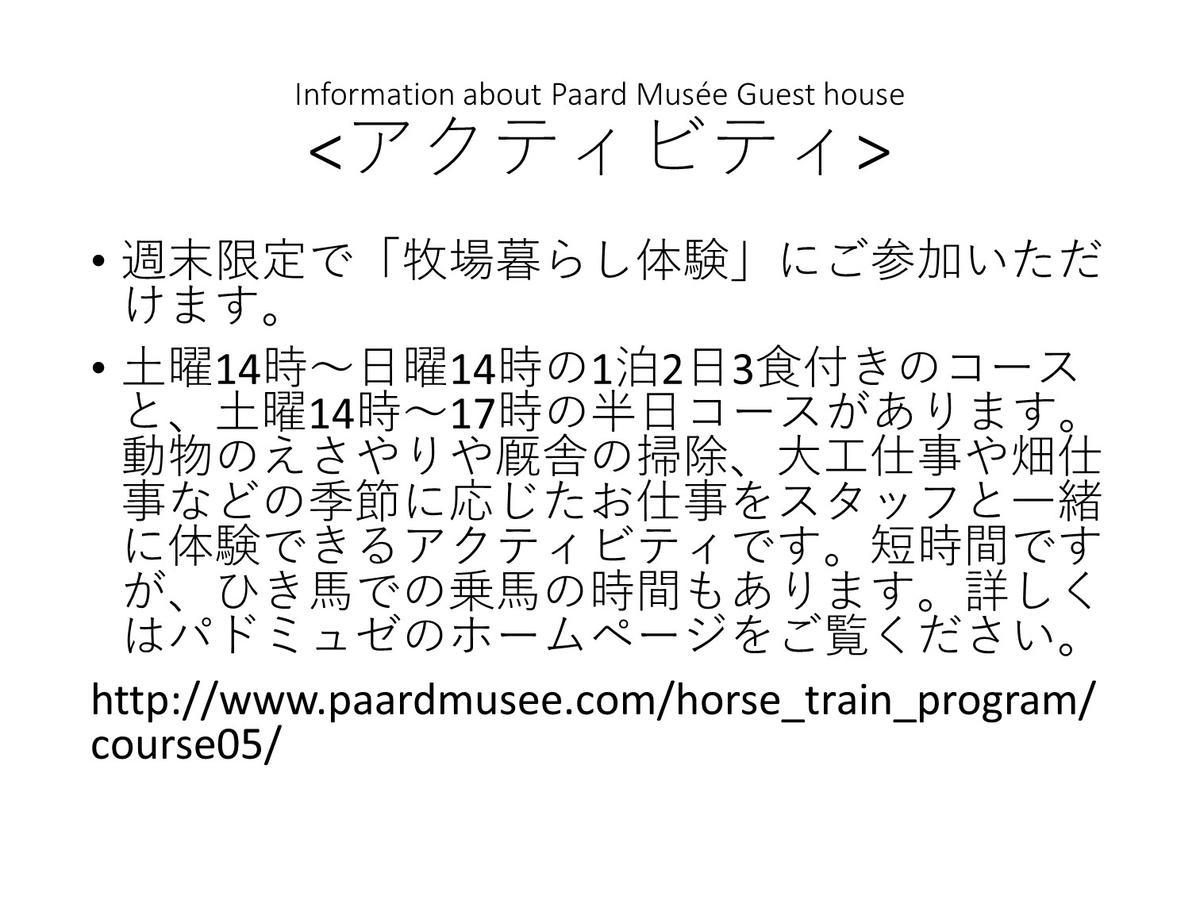 Paard Musee Guest House Nanae Экстерьер фото