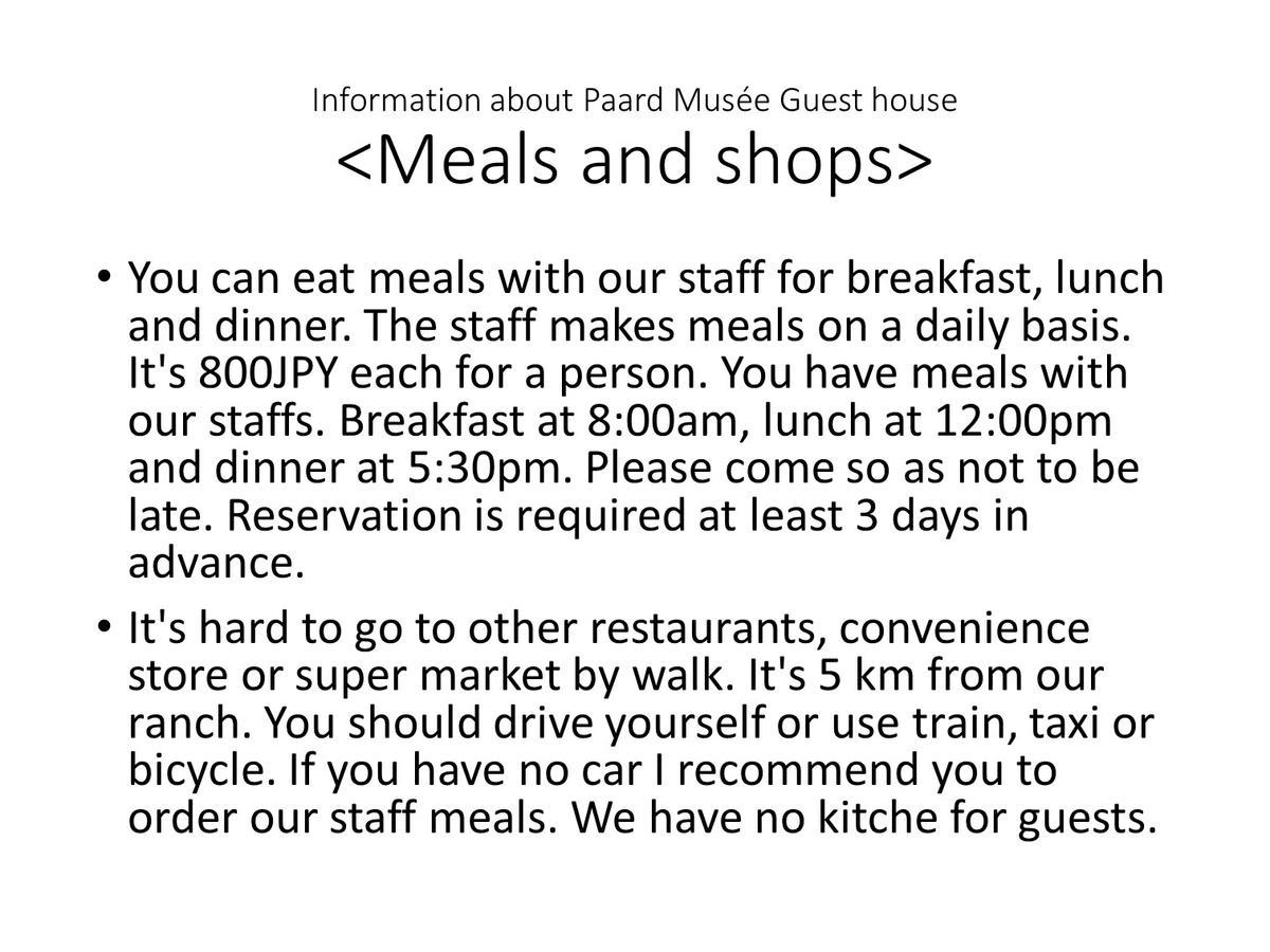 Paard Musee Guest House Nanae Экстерьер фото